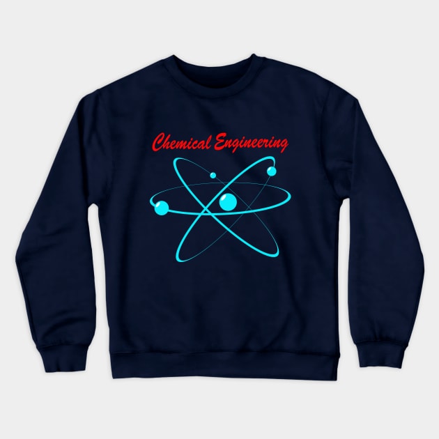 chemical engineer, chemist engineering design molecule Crewneck Sweatshirt by PrisDesign99